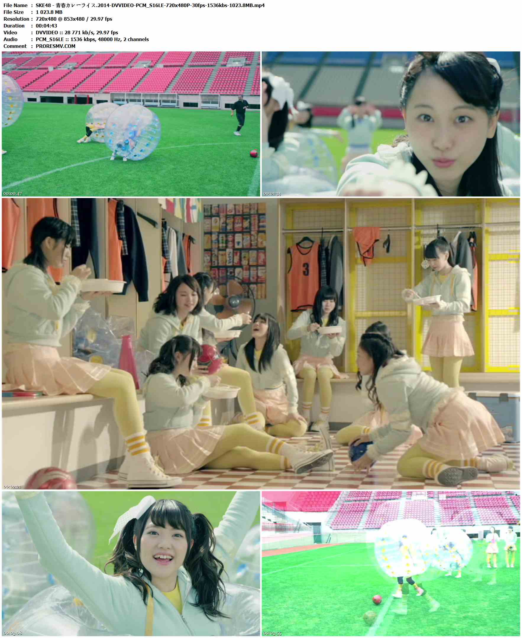 SKE48 - 青春カレーライス.2014-DVVIDEO-PCM_S16LE-720x480P-30fps-1536kbs-1023.8MB官方MV_高清MV